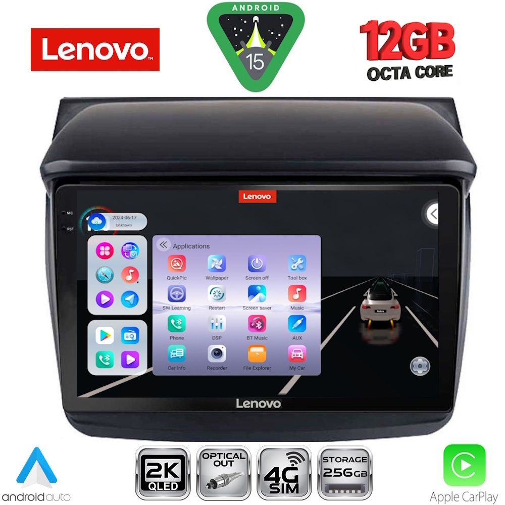 LENOVO SSZ 12436_CPA (9inc) MULTIMEDIA TABLET for MITSUBISHI L200 mod. 2006-2015