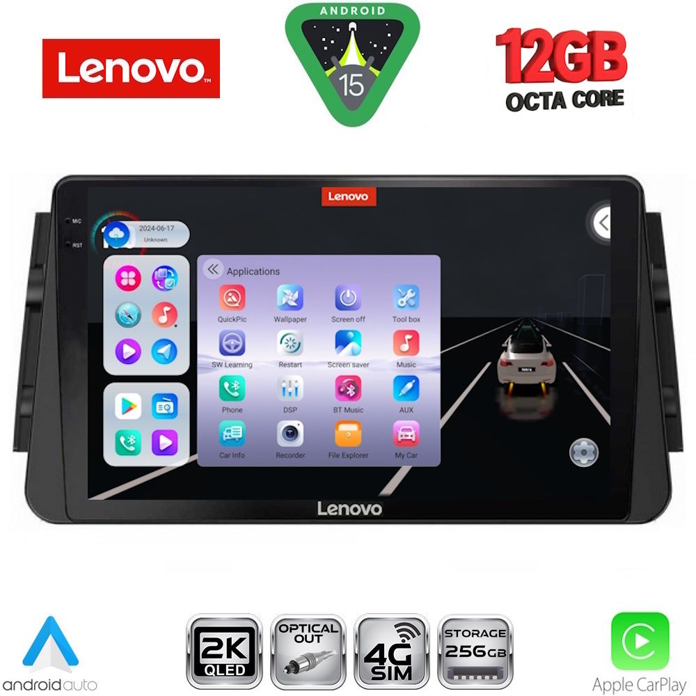 LENOVO SSZ 12460_CPA (9inc) MULTIMEDIA TABLET for NISSAN MICRA mod. 2017-2025