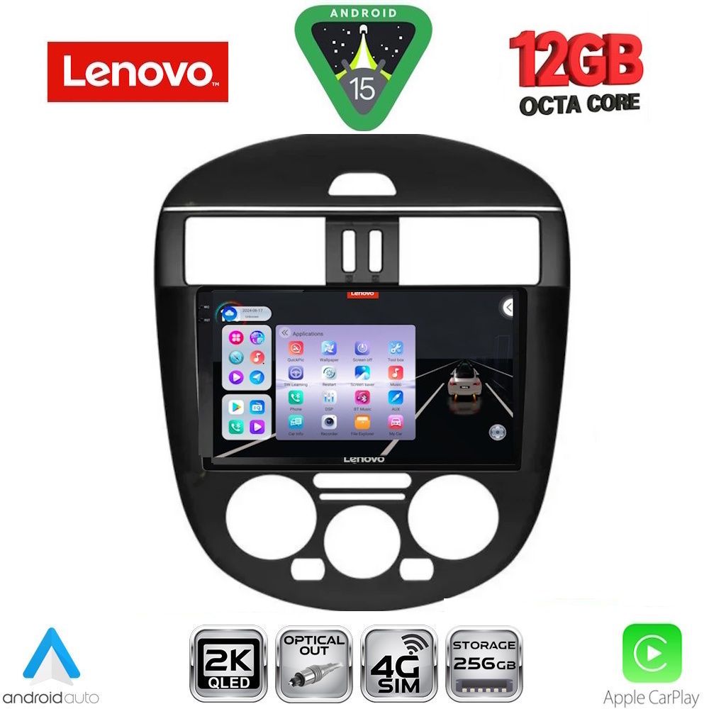 LENOVO SSZ 12465AC_CPA (9inc) MULTIMEDIA TABLET for NISSAN TIIDA mod. 2013-2023 with A/C