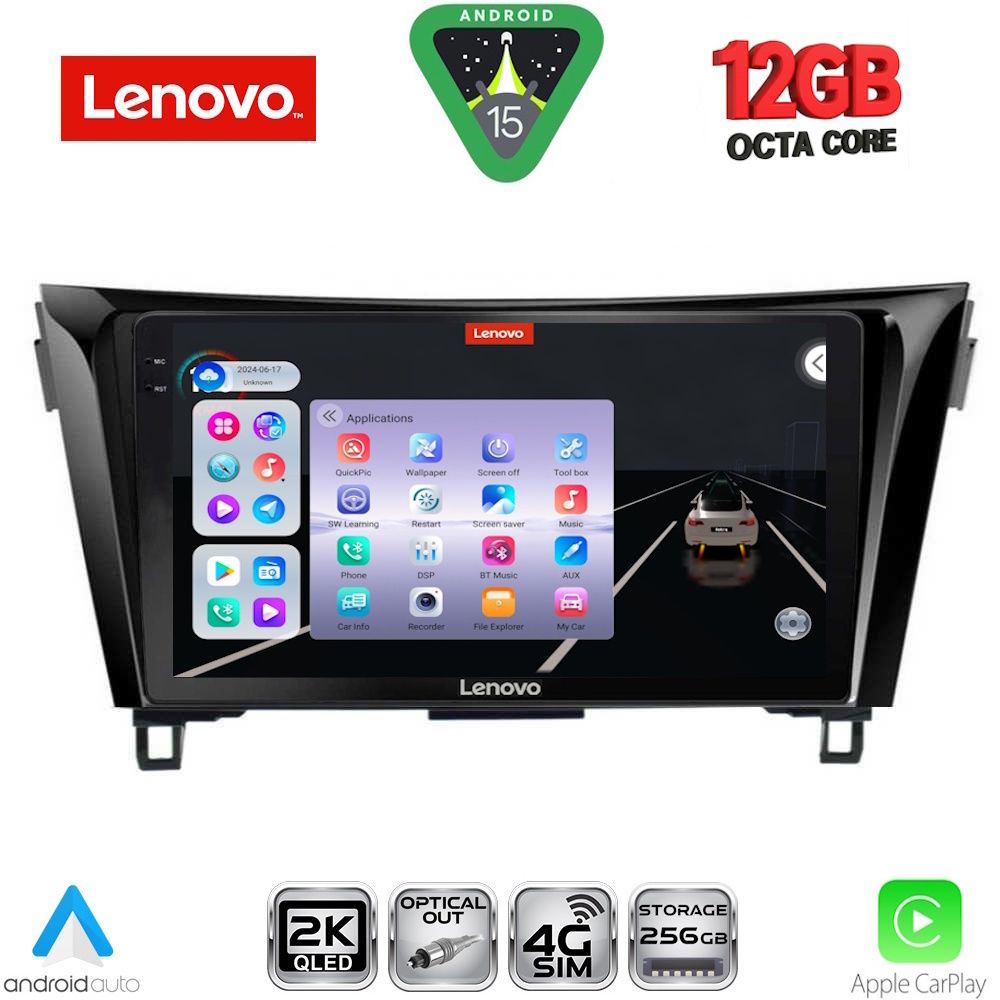 LENOVO SSZ 12468_CPA (10inc) MULTIMEDIA TABLET for NISSAN QASHQAI - XTRAIL mod. 2014-2021