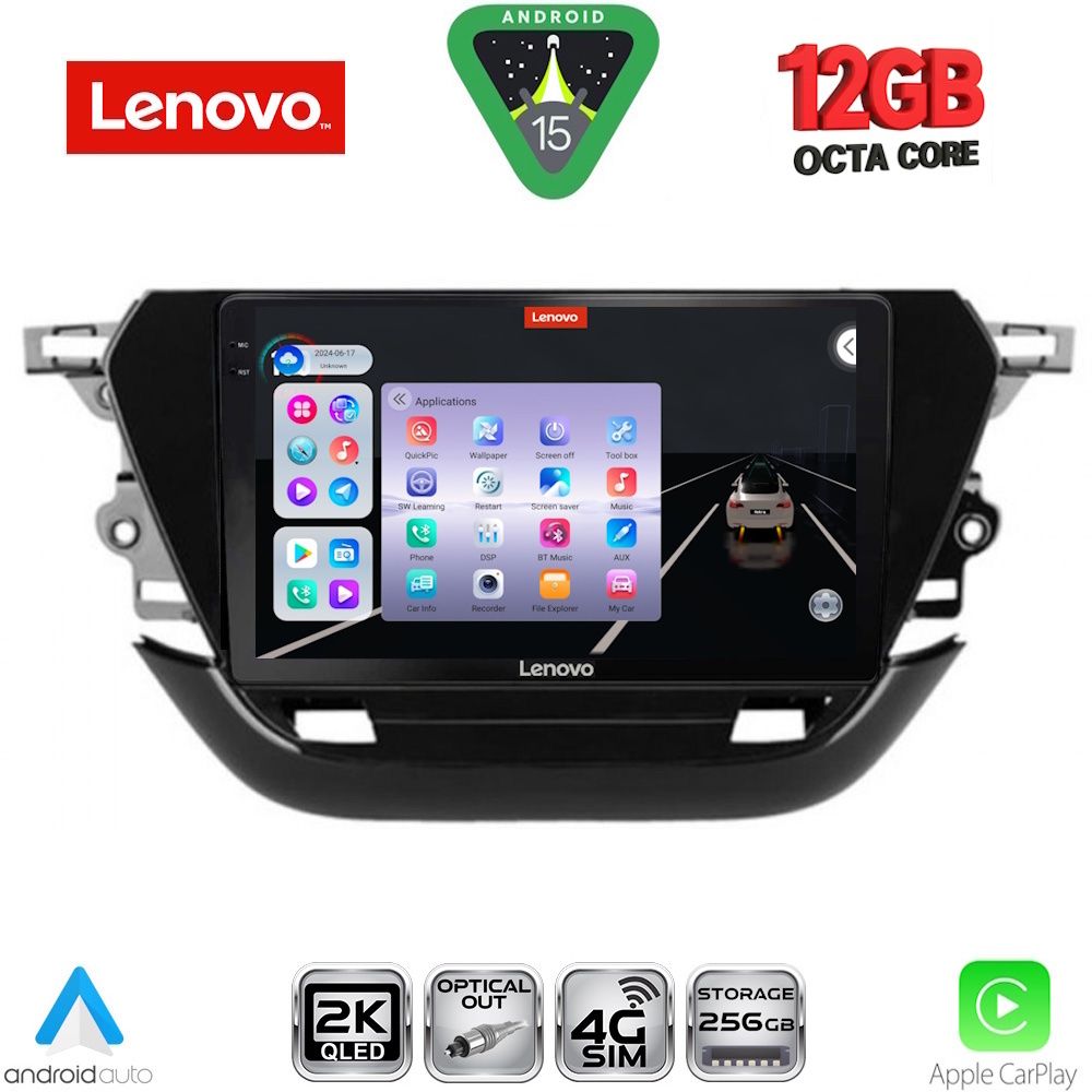 LENOVO SSZ 12487_CPA (9inc) MULTIMEDIA TABLET for OPEL CORSA F mod. 2019-2024