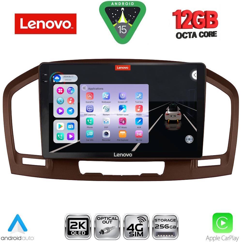 LENOVO SSZ 12491BR_CPA (9inc) MULTIMEDIA TABLET for OPEL INSIGNIA mod.2008-2013 (BROWN)