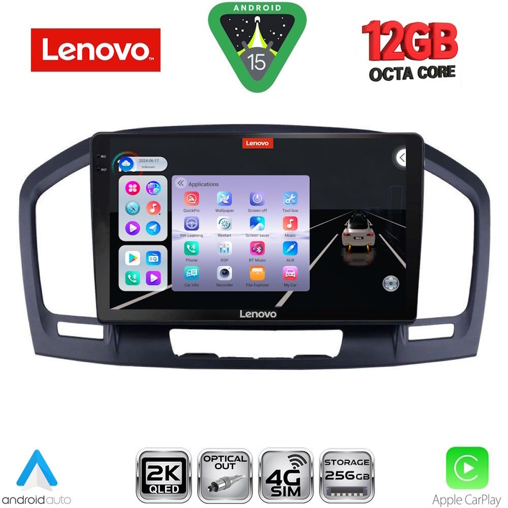 LENOVO SSZ 12491BL_CPA (9inc) MULTIMEDIA TABLET for OPEL INSIGNIA mod.2008-2013 (BLACK)