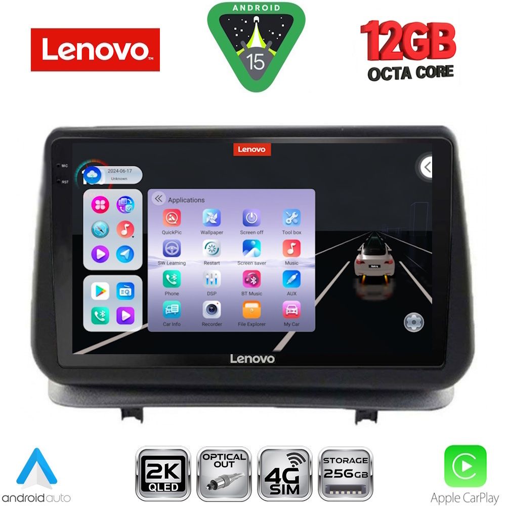 LENOVO SSZ 12543_CPA (9inc) MULTIMEDIA TABLET for RENAULT CLIO mod. 2005-2011