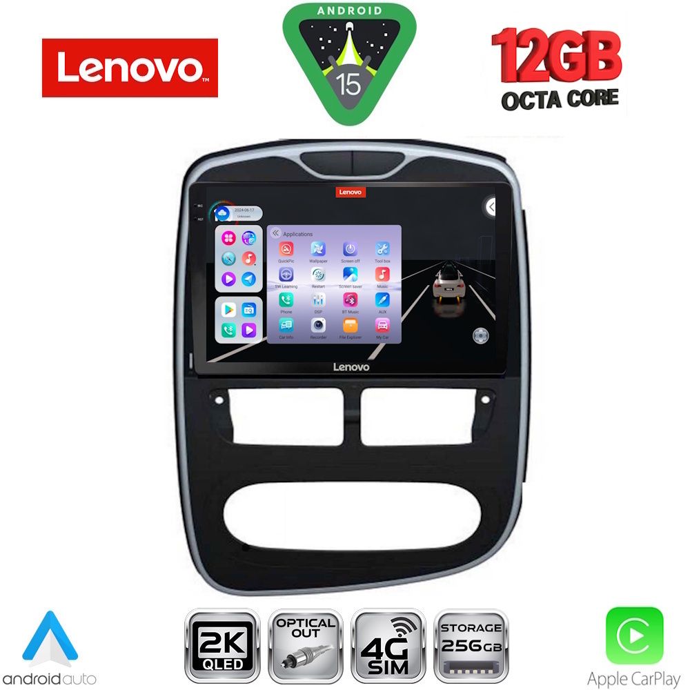 LENOVO SSZ 12544_CPA (10inc) MULTIMEDIA TABLET for RENAULT CLIO mod. 2012-2015