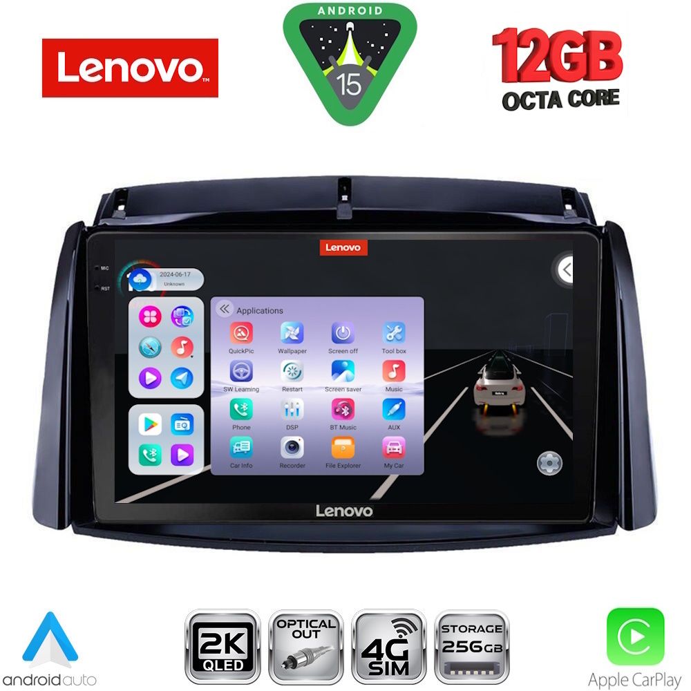 LENOVO SSZ 12551_CPA (9inc) MULTIMEDIA TABLET for RENAULT KOLEOS mod. 2006-2016