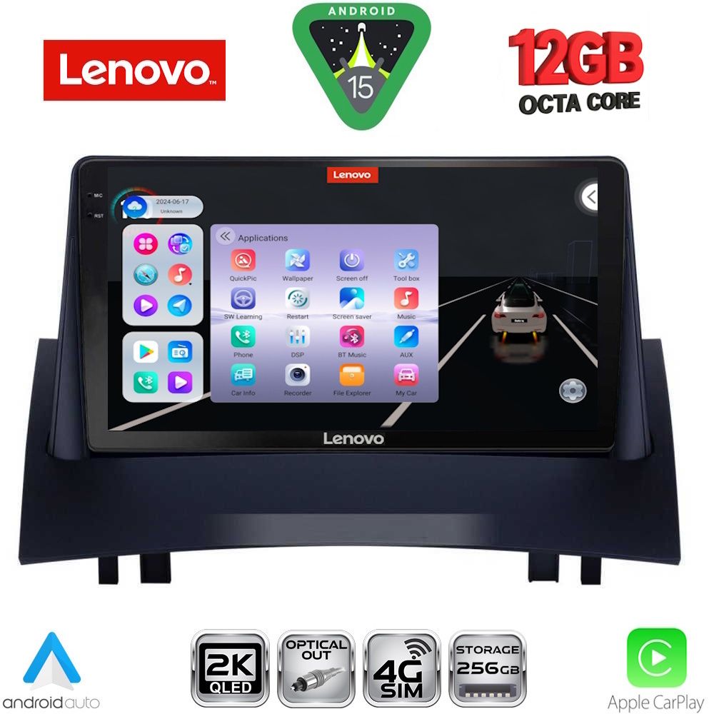 LENOVO SSZ 12555_CPA (9inc) MULTIMEDIA TABLET for RENAULT MEGANE 2 mod. 2002-2008