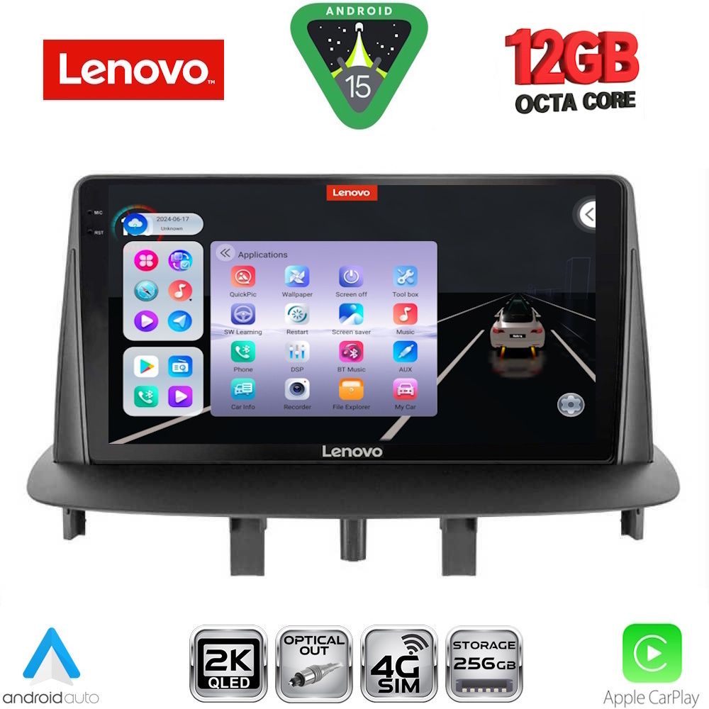 LENOVO SSZ 12556_CPA (9inc) MULTIMEDIA TABLET for RENAULT MEGANE 3 mod. 2009-2016