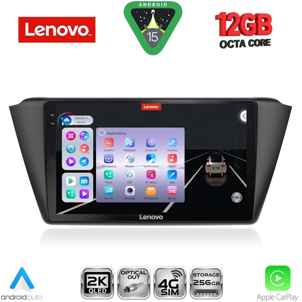 LENOVO SSZ 12582_CPA (9inc) MULTIMEDIA TABLET for SKODA FABIA mod. 2015-2022