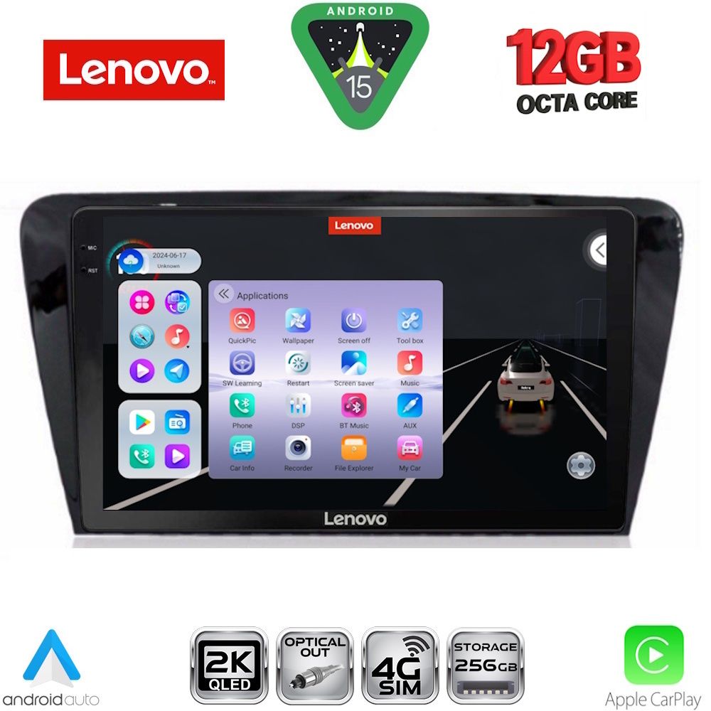 LENOVO SSZ 12597_CPA (10inc) MULTIMEDIA TABLET for SKODA OCTAVIA 7 mod. 2013-2021