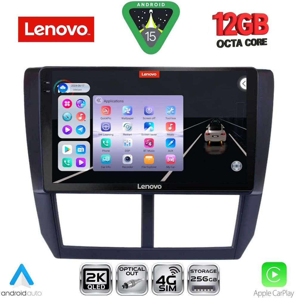 LENOVO SSZ 12662_CPA (9inc) MULTIMEDIA TABLET for SUBARU FORESTER - IMPREZA - XV mod. 2008-2013