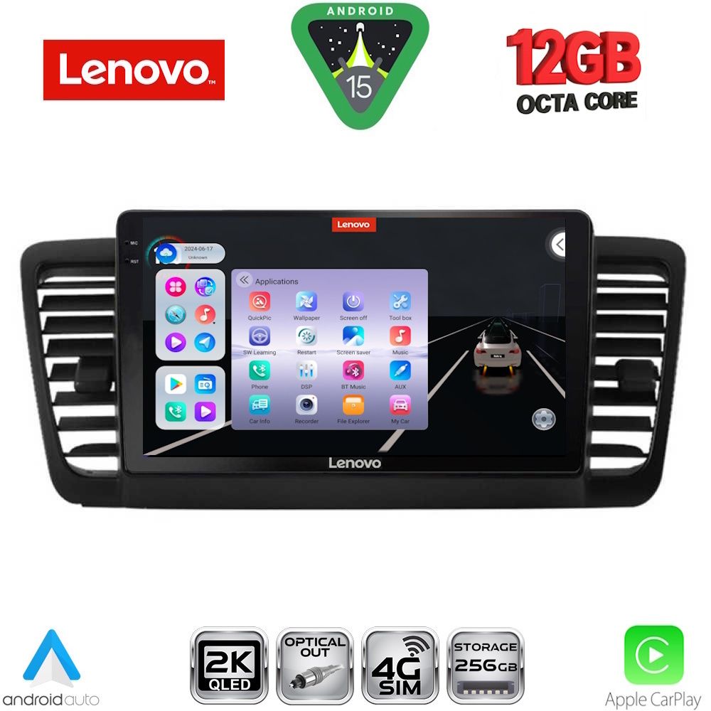 LENOVO SSZ 12665_CPA (9inc) MULTIMEDIA TABLET for SUBARU LEGACY - OUTBACK mod. 2002-2008
