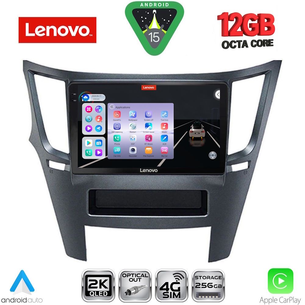 LENOVO SSZ 12667_CPA (9inc) MULTIMEDIA TABLET for SUBARU LEGACY – OUTBACK mod. 2009-2014