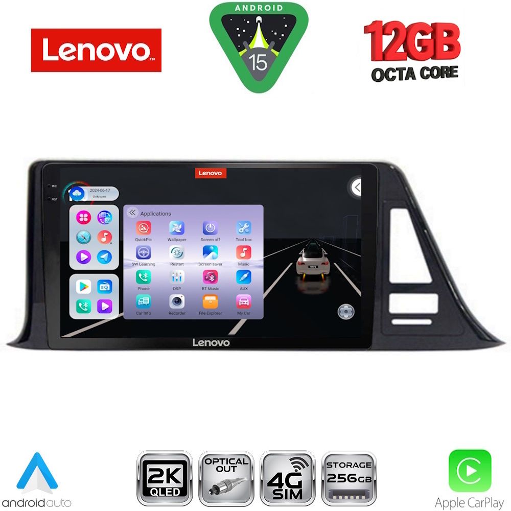 LENOVO SSZ 12709_CPA (9inc) MULTIMEDIA TABLET for TOYOTA CH-R mod. 2017-2023