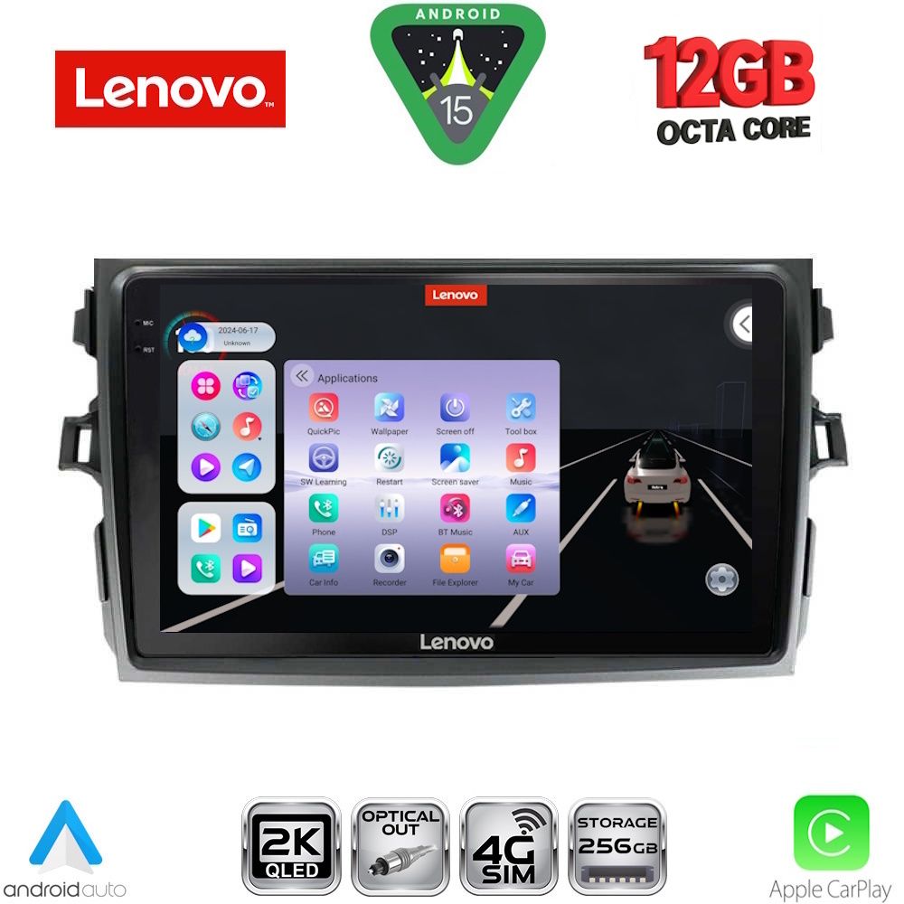 LENOVO SSZ 12713_CPA (9inc) MULTIMEDIA TABLET for TOYOTA COROLLA 4D mod. 2006-2012
