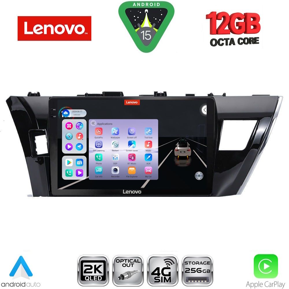 LENOVO SSZ 12714SM_CPA (10inc) MULTIMEDIA TABLET for TOYOTA COROLLA mod. 2013-2016