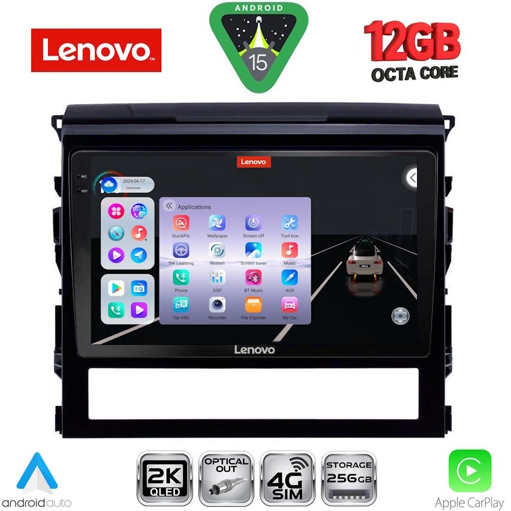 LENOVO SSZ 12725_CPA (9inc) MULTIMEDIA TABLET for TOYOTA LANDCRUISER mod. 2016-2019