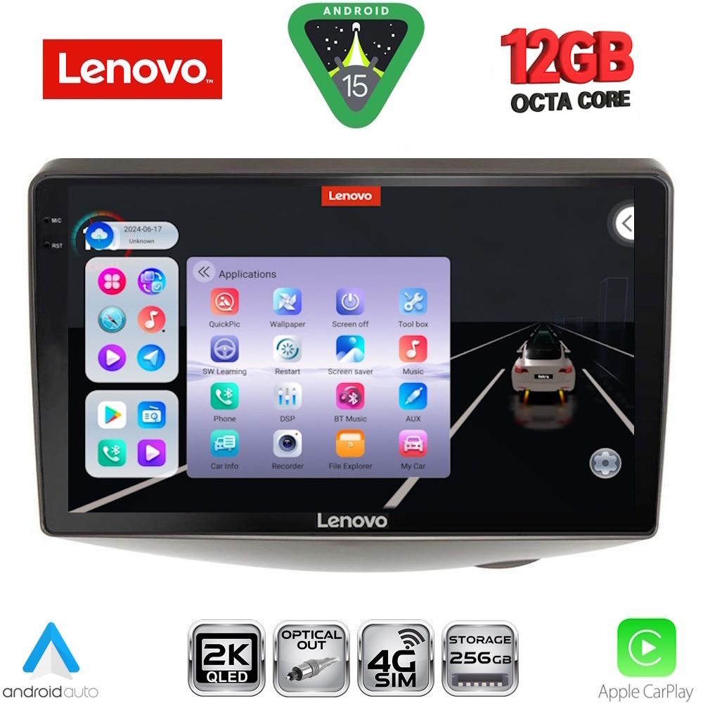 LENOVO SSZ 12735_CPA (9inc) MULTIMEDIA TABLET for TOYOTA YARIS mod. 1999-2006