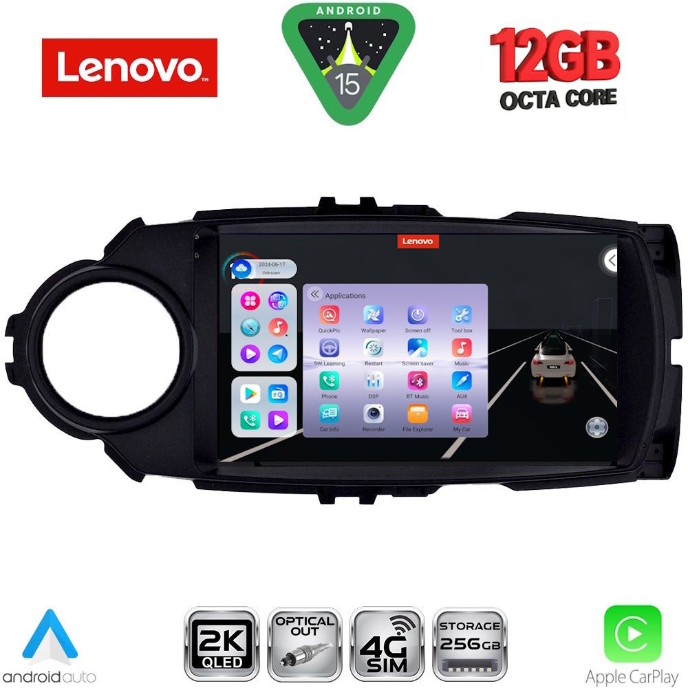 LENOVO SSZ 12737FL_CPA (9inc) MULTIMEDIA TABLET for TOYOTA YARIS mod. 2015-2020
