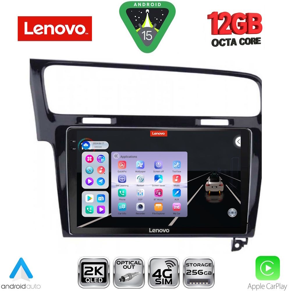 LENOVO SSZ 12747BL_CPA (10inc) MULTIMEDIA TABLET for VW GOLF 7 mod. 2013-2020