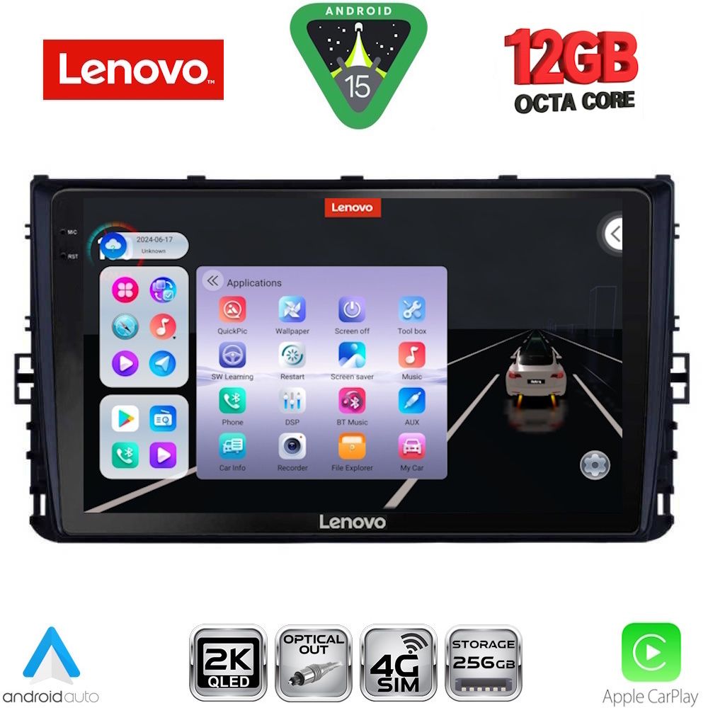 LENOVO SSZ 12758_CPA (9inc) MULTIMEDIA TABLET for VW POLO – TROC – TCROSS - TAIGO mod. 2017-2026