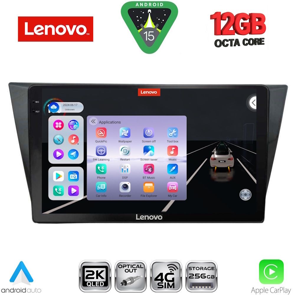 LENOVO SSZ 12761_CPA (10inc) MULTIMEDIA TABLET for VW TIGUAN mod. 2016-2024