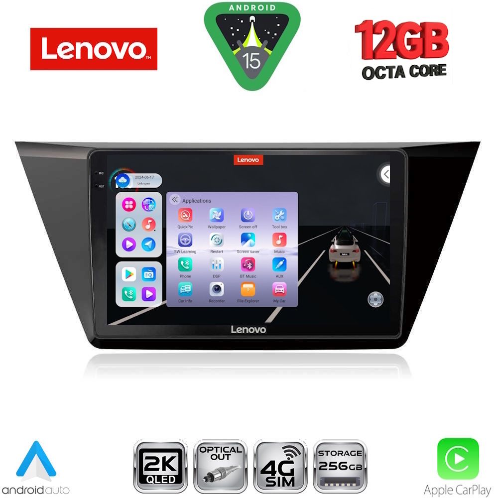 LENOVO SSZ 12769_CPA (10inc) MULTIMEDIA TABLET for VW TOURAN mod. 2016-2026