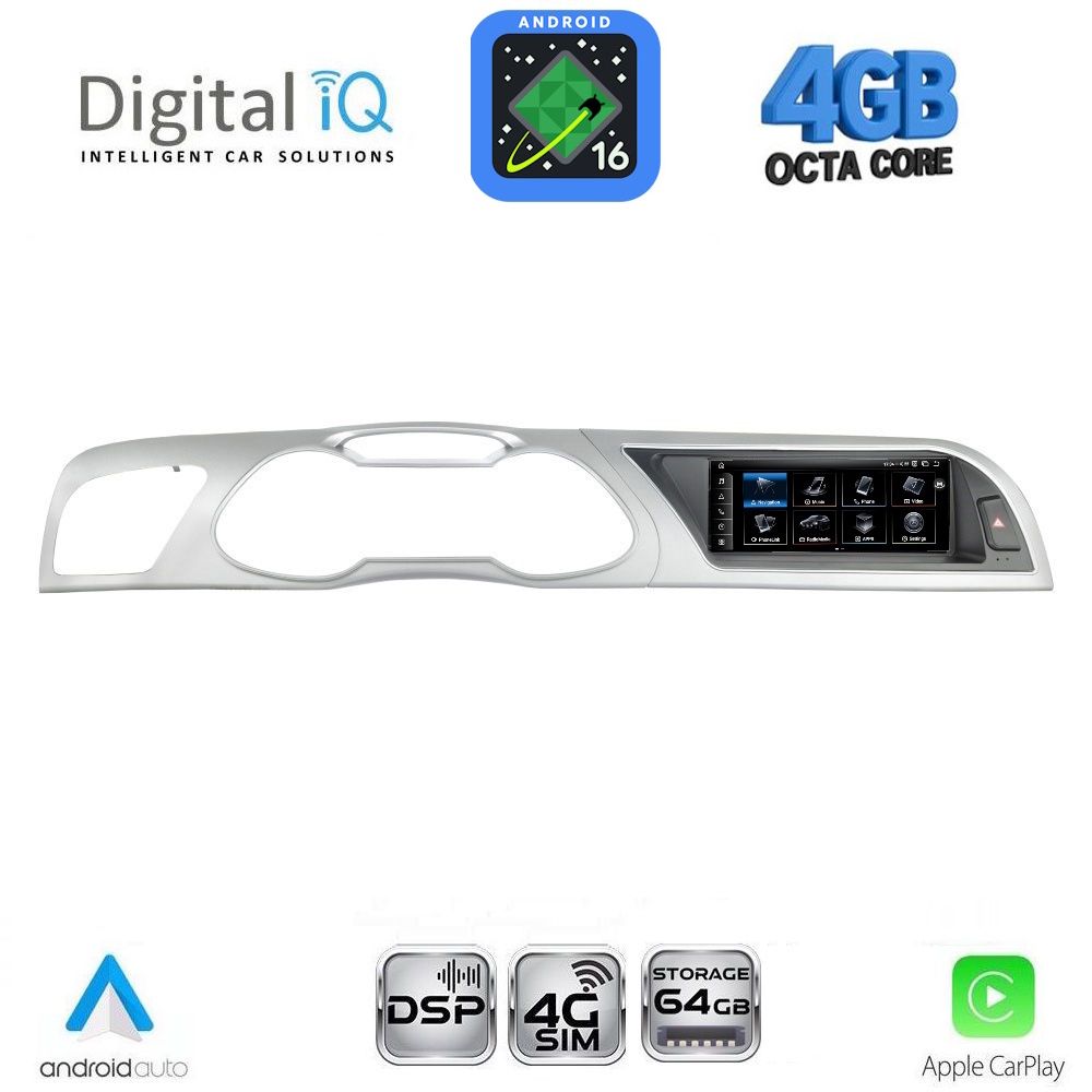 DIGITAL IQ TPG 15919_CPA (8.8inc) MULTIMEDIA SYSTEM for AUDI A4 mod. 2012-2016 DIGITAL IQ TPG 15919_CPA (8.8inc) MULTIMEDIA SYSTEM for AUDI A4 mod. 2012-2016