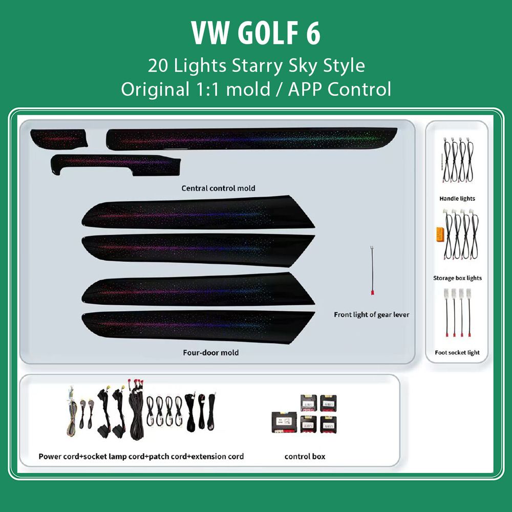 DIQ AMBIENT VW DZ30Y (Digital iQ Ambient Light VW GOLF 6 mod. 2008-2013 with 20 Lights