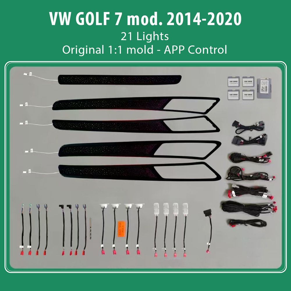 DIQ AMBIENT VW DZ06H mod. 2013-2021 (Digital iQ Ambient Light VW GOLF 7 mod. 2013-2021 with 21 Lights)