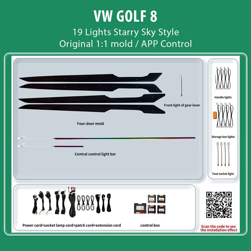 DIQ AMBIENT VW DZ29X (Digital iQ Ambient Light for VW GOLF 8 with 19 Lights