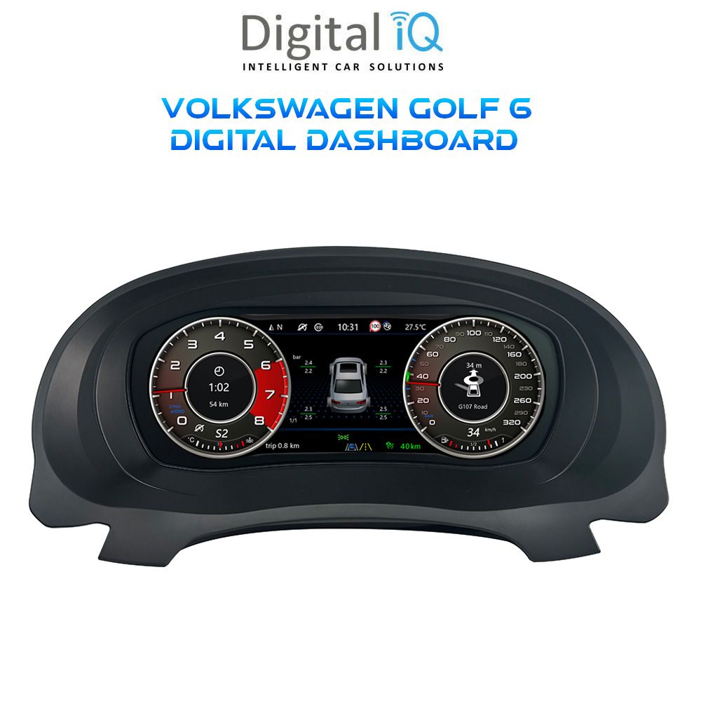 DIGITAL IQ DYL 746_DC (10.3") DIGITAL INSTRUMENT CLUSTER for VW GOLF 6 mod. 2008-2013 with HDMI input