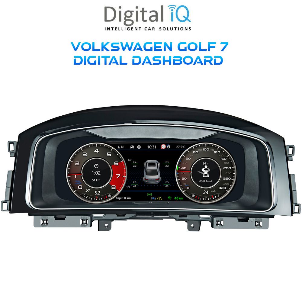 DIGITAL IQ DYL 747_DC (12.5") DIGITAL INSTRUMENT CLUSTER for VW GOLF 7 - 7.5 - GTI - R - R line mod. 2013-2020 with HDMI input