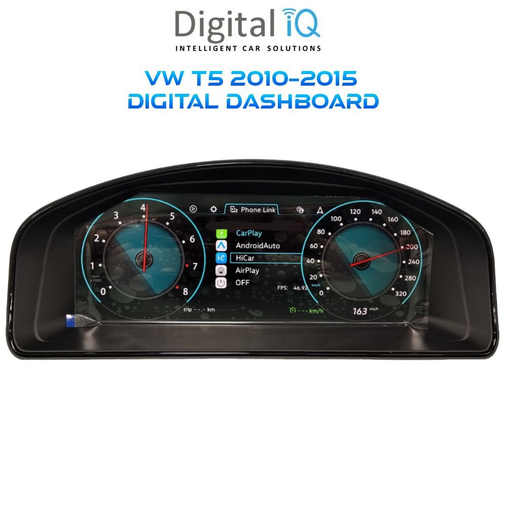 DIGITAL IQ DYL 741_DC (12.3") DIGITAL INSTRUMENT CLUSTER for VW T5 mod. 2005-2015 with HDMI input
