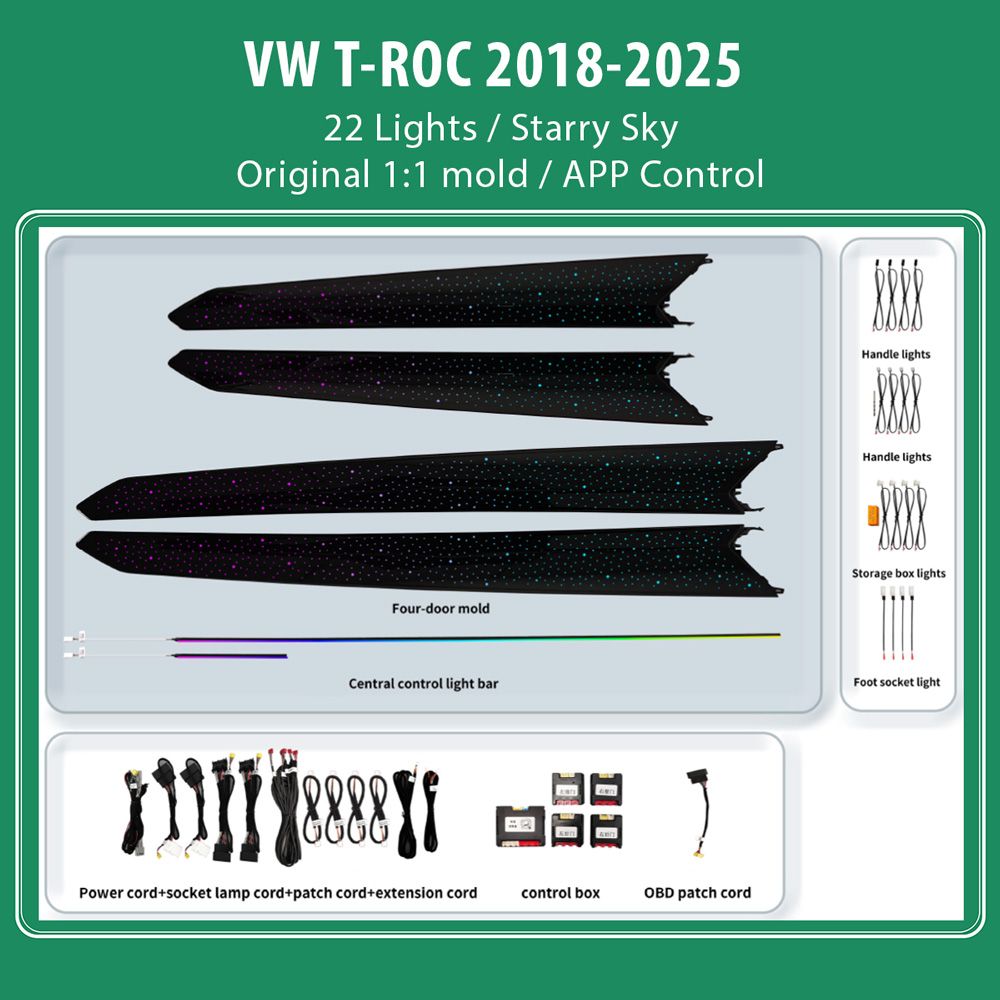 DIQ AMBIENT VW DZ27M (Digital iQ Ambient Light VW T-ROC mod. 2018-2025 with 22 Lights