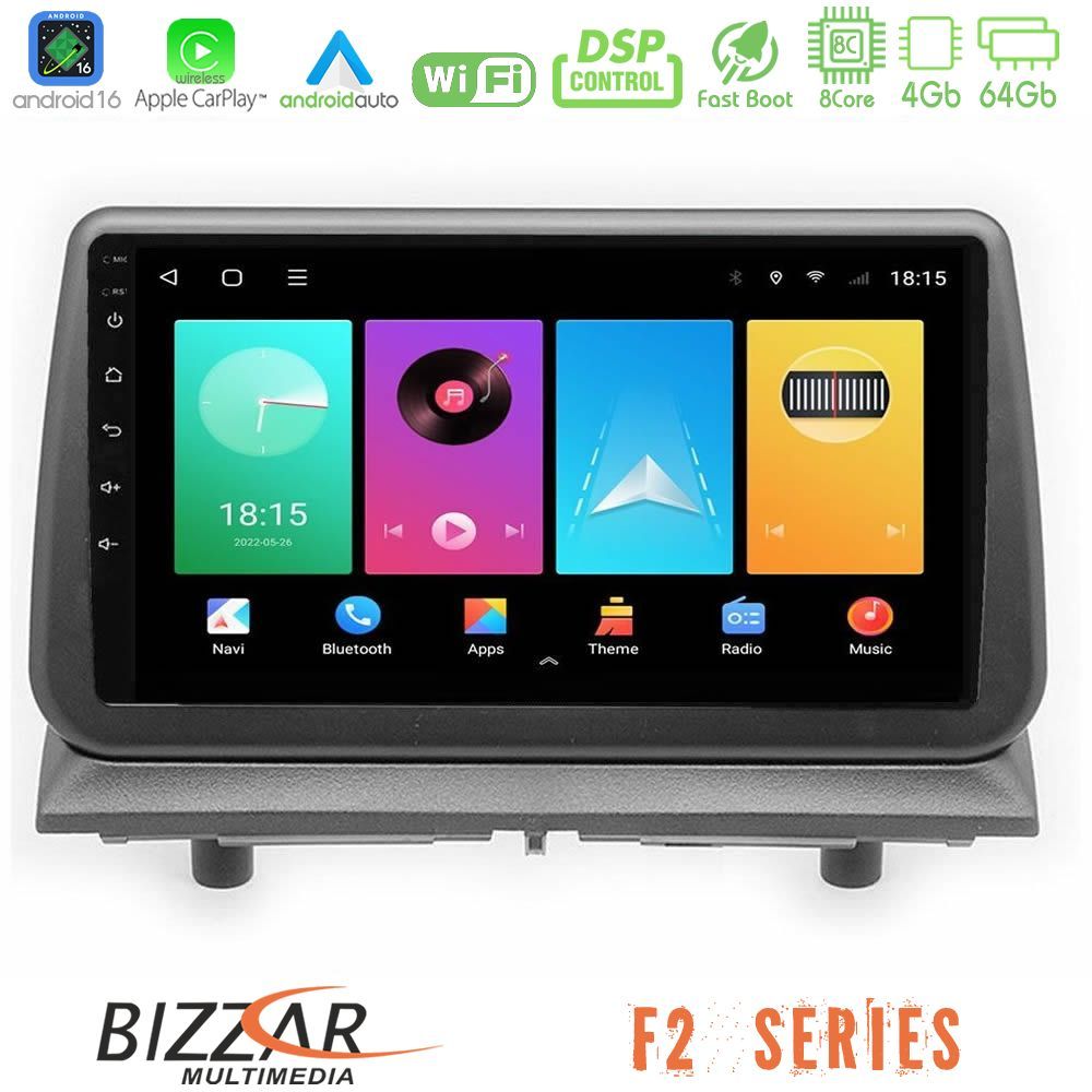 Bizzar F2 Series 8Core Android16 4+64GB  Dodge Nitro 2007-2011 Navigation Multimedia Tablet 9"