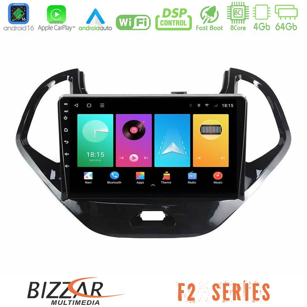 Bizzar F2 Series 8Core Android16 4+64GB Ford KA 2016-2020 Navigation Multimedia Tablet 9"