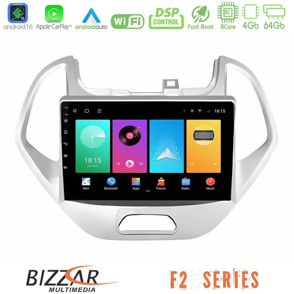 Bizzar F2 Series 8Core Android16 4+64GB Ford KA 2016-2020 Navigation Multimedia Tablet 9"