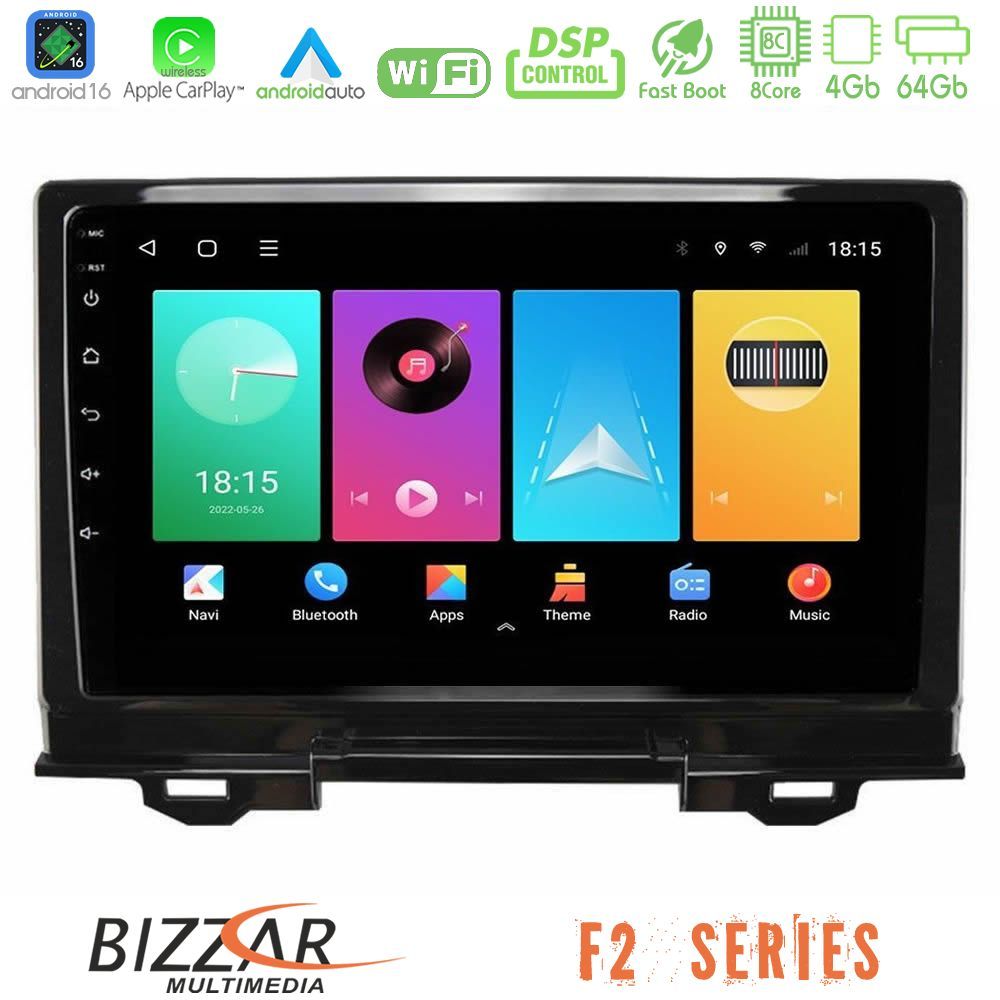 Bizzar F2 Series 8Core Android16 4+64GB  Honda HR-V 2021-> Navigation Multimedia Tablet 9"