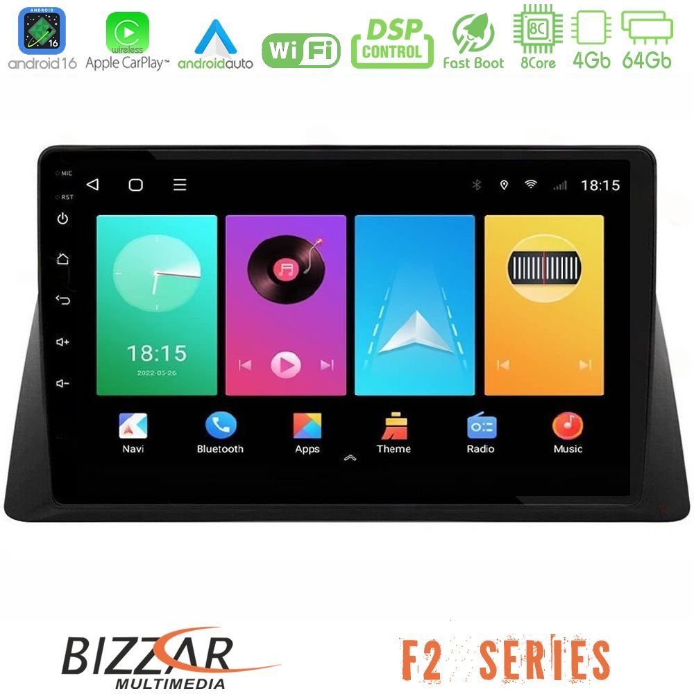 Bizzar F2 Series 8Core Android16 4+64GB Honda WR-V 2024-> Navigation Multimedia Tablet 10″