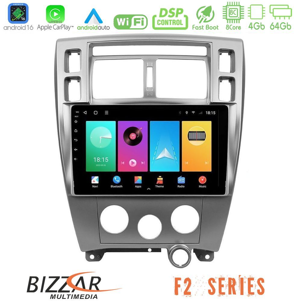 Bizzar F2 Series 8Core Android16 4+64GB Hyundai Tucson Navigation Multimedia Tablet 10"