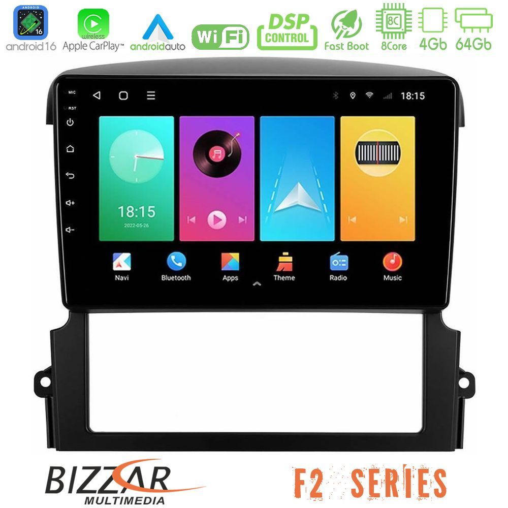Bizzar F2 Series 8Core Android16 4+64GB Kia Sorento Navigation Multimedia Tablet 9"