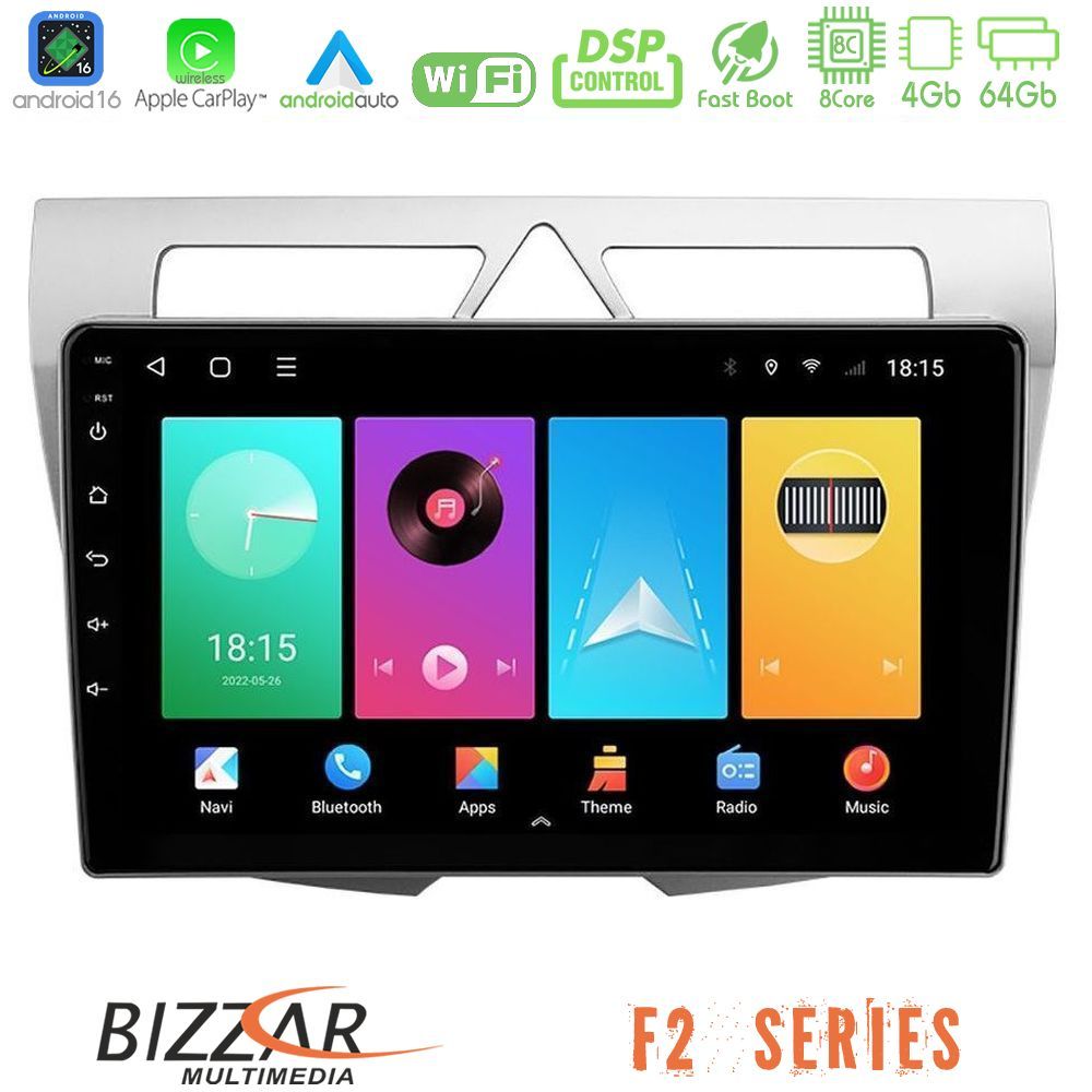 Bizzar F2 Series 8Core Android16 4+64GB Kia Picanto Navigation Multimedia Tablet 9"