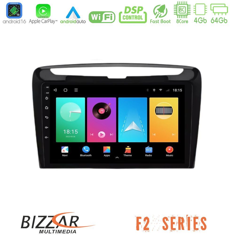 Bizzar F2 Series 8Core Android16 4+64GB Lancia Ypsilon 2011-2015 Navigation Multimedia Tablet 9"