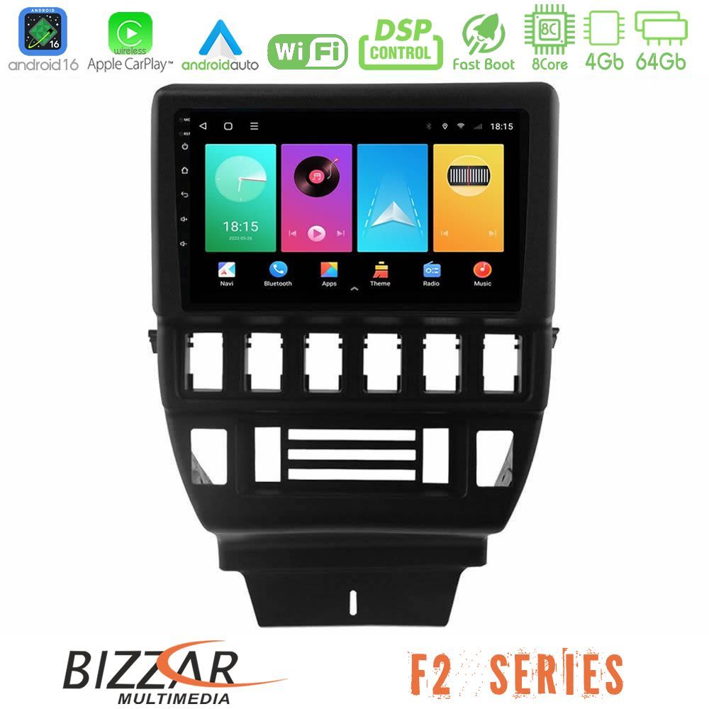Bizzar F2 Series 8Core Android16 4+64GB  Lada Niva Navigation Multimedia Tablet 9"