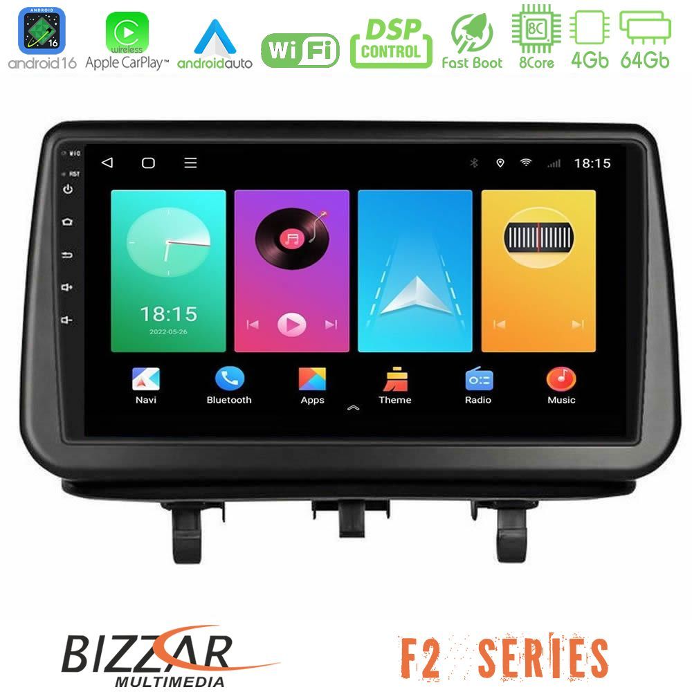 Bizzar F2 Series 8Core Android16 4+64GB Opel Meriva B 2010-2017 Navigation Multimedia Tablet 9"