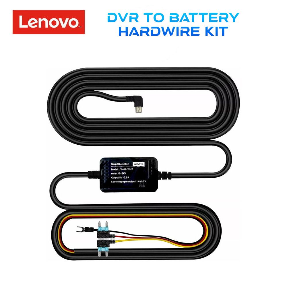 LENOVO JY02 (DASH CAM to BATTERY SMART BOX with TYPE-C for DVR M8-M9 for 24H recording)