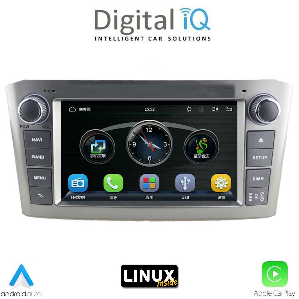 DIGITAL IQ BLA 009SL_CPA (7" DECK) MULTIMEDIA LINUX SYSTEM for TOYOTA AVENSIS T27 mod. 2009-2016 (SILVER)