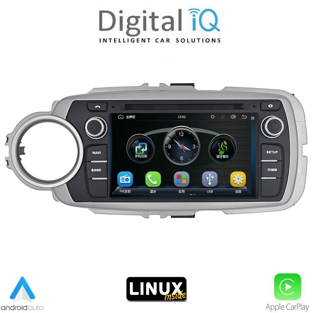 DIGITAL IQ BLA 030_CPA (7" DECK) MULTIMEDIA LINUX SYSTEM for TOYOTA YARIS mod. 2011-2020