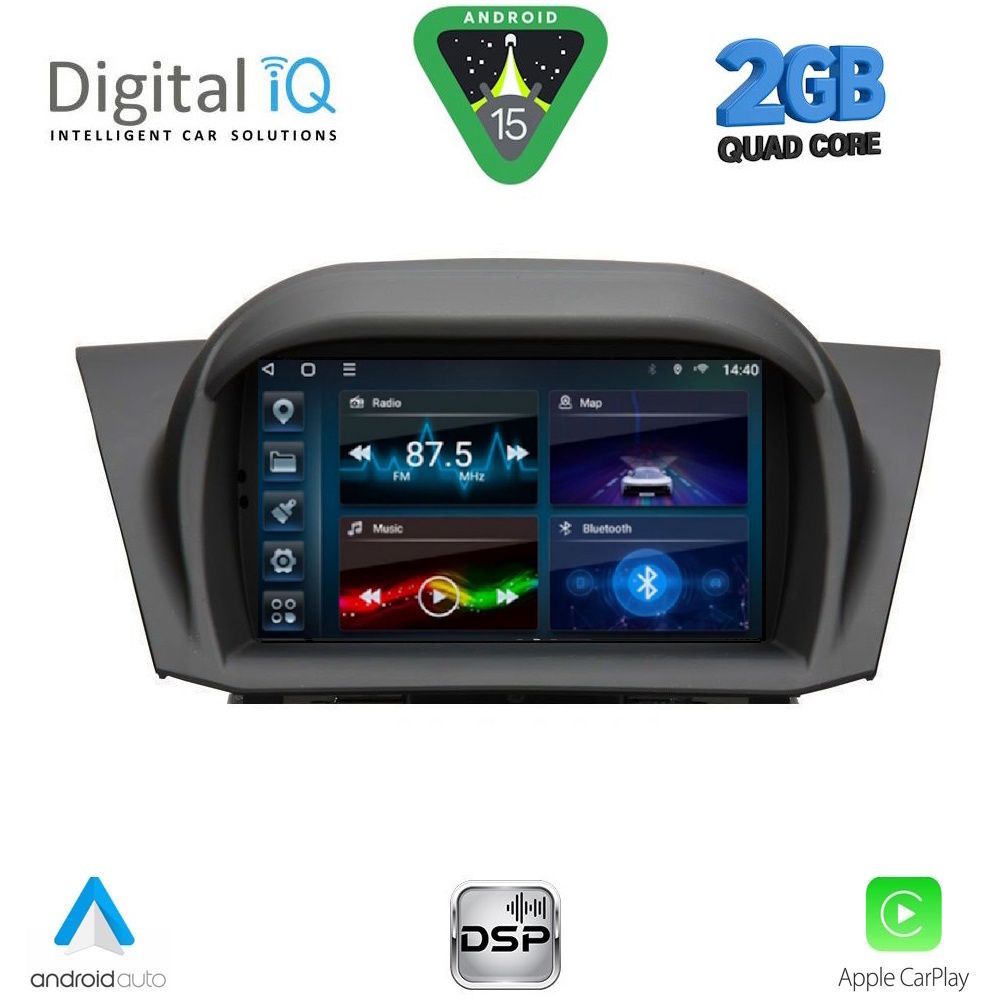 DIGITAL IQ BLD 275_CPA (7" DECK) MULTIMEDIA for FORD FIESTA mod. 2008-2017